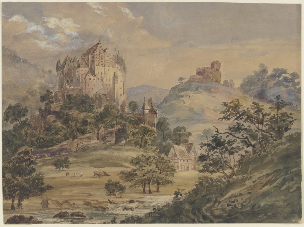 Castle Eltz on the Moselle, Julius Hübner