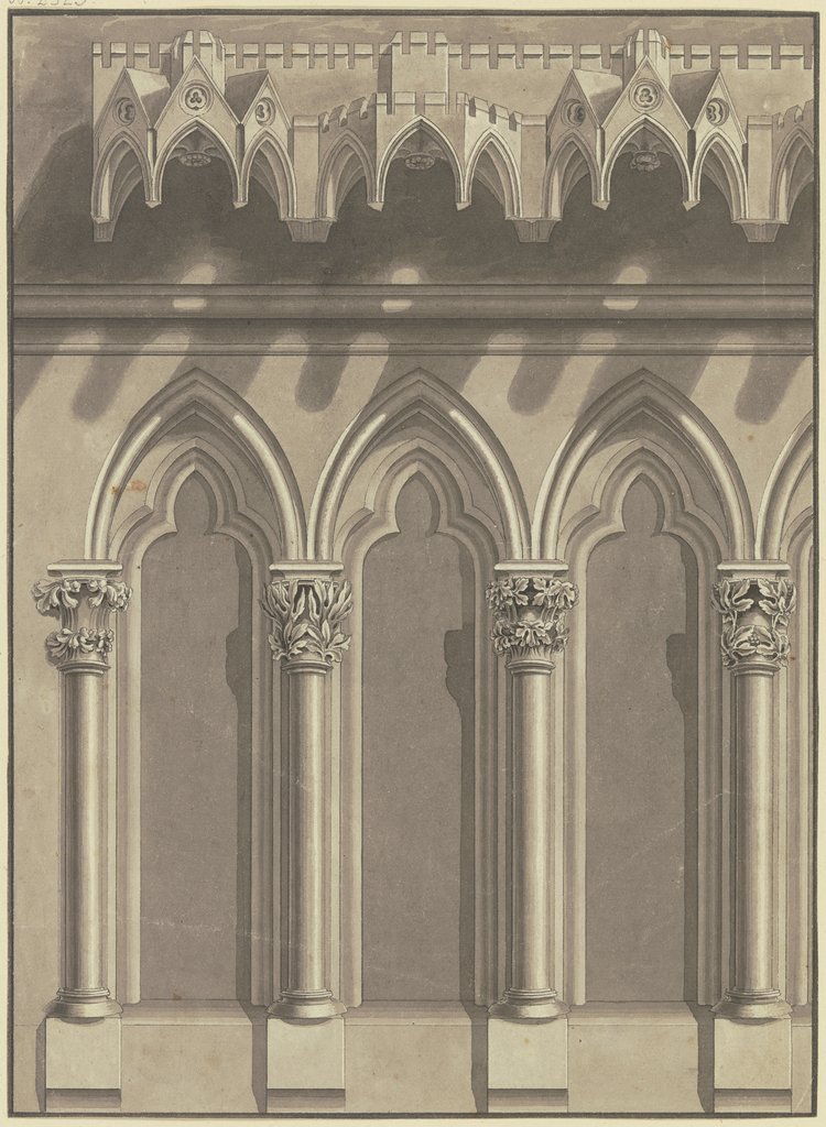 Gotische Nischen mit Steinbaldachin, Karl Ballenberger