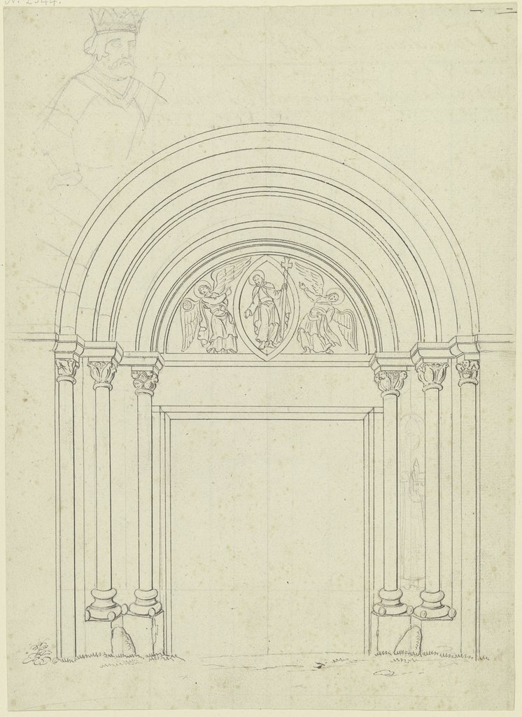 Portal des Klosters in Petershausen bei Konstanz, Karl Ballenberger