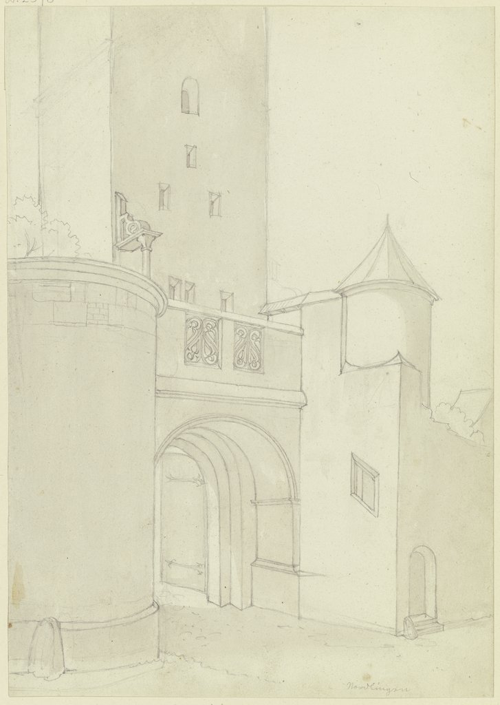 Gate and tower at Nördlingen, Karl Ballenberger