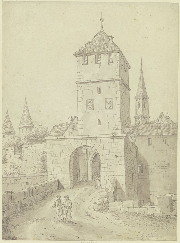 City gate in Herrieden, Karl Ballenberger