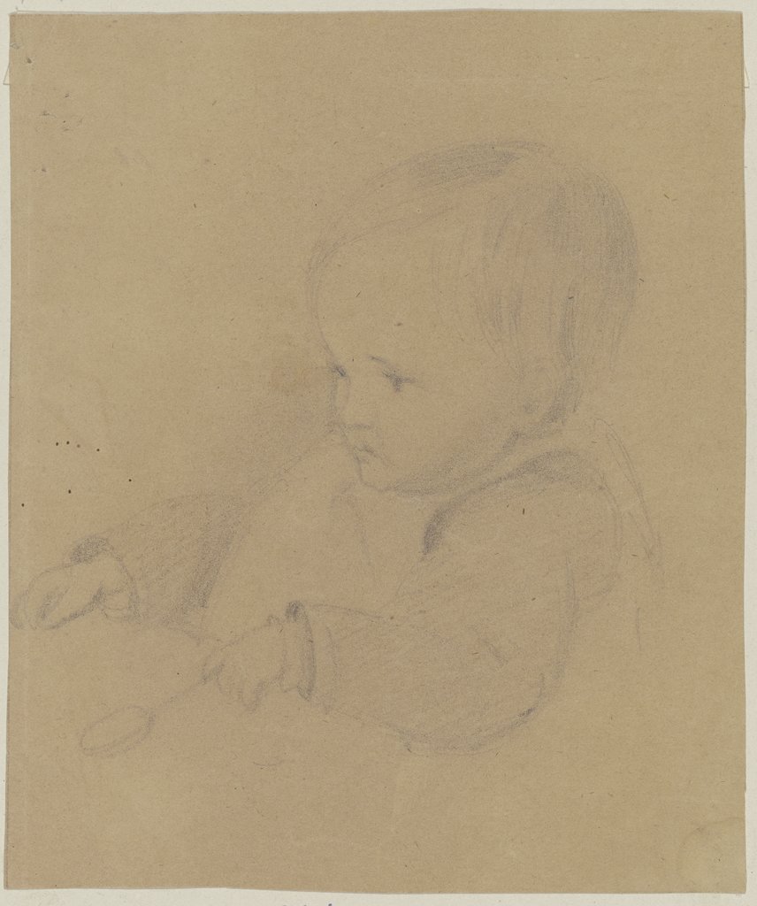 Small child with spoon, Fritz Bamberger