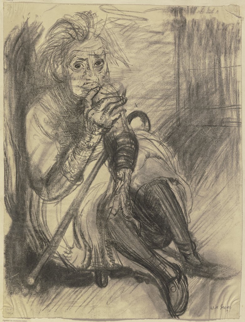 Old woman, Wilhelm Gesser