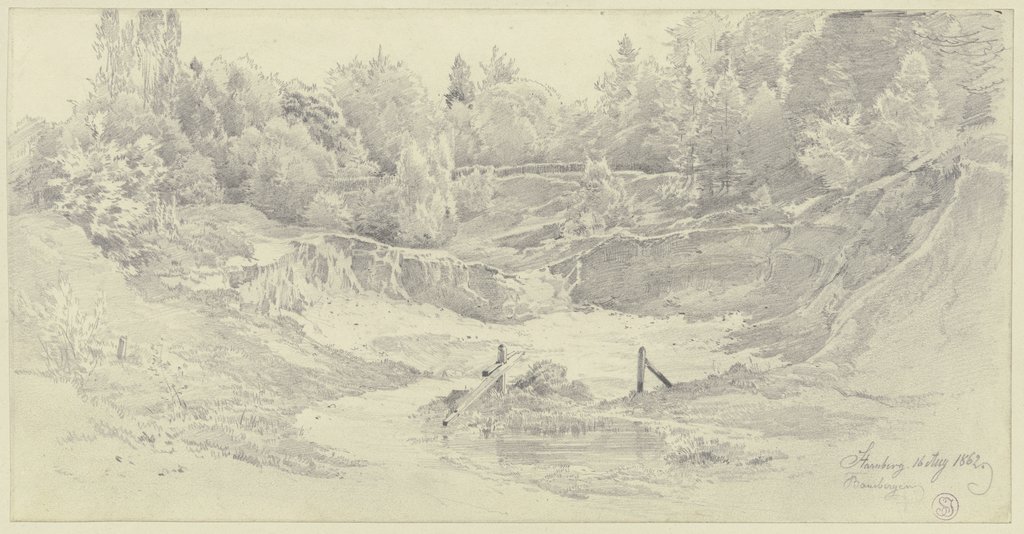 Sandgrube am Waldausgang bei Starnberg, Fritz Bamberger