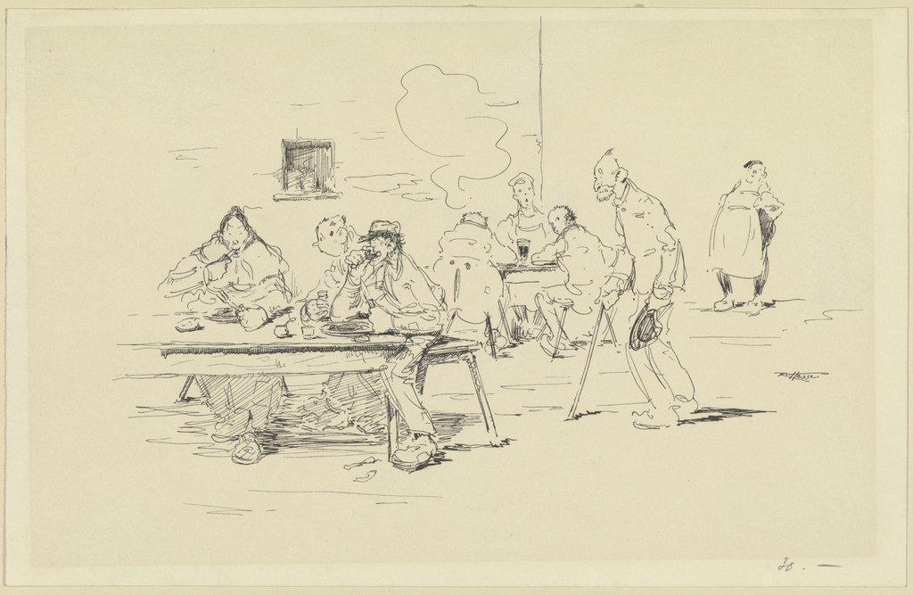 Tavern scene, Rudolf Hesse