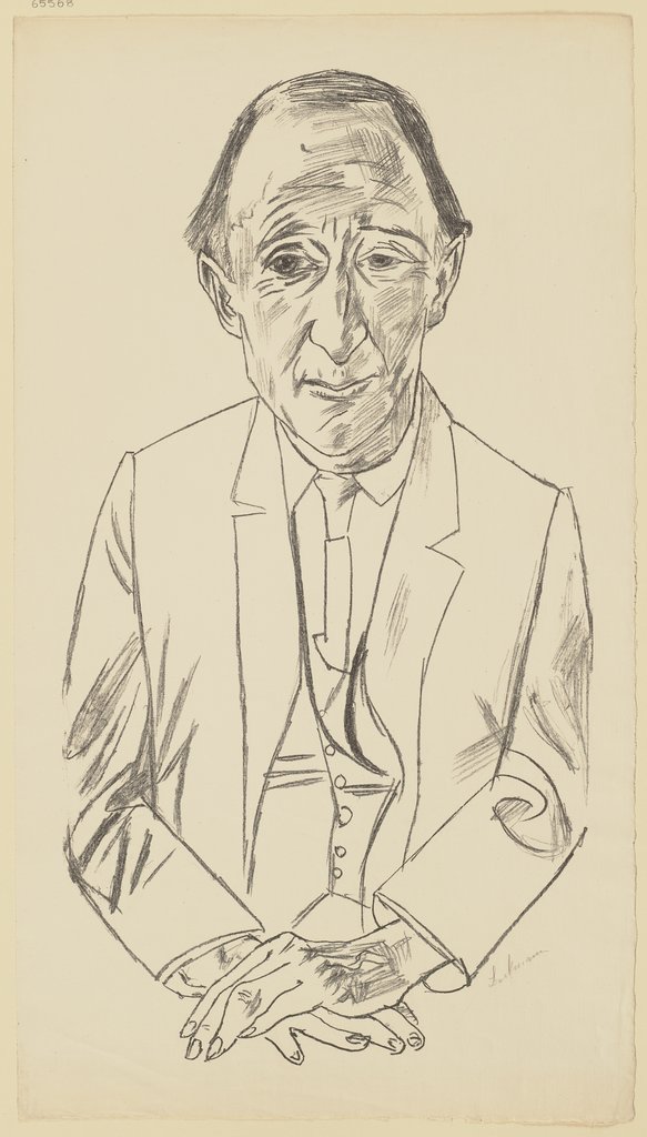 Portrait of the Composer Frederik Delius, Max Beckmann