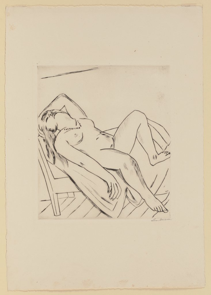 Liegende, Max Beckmann