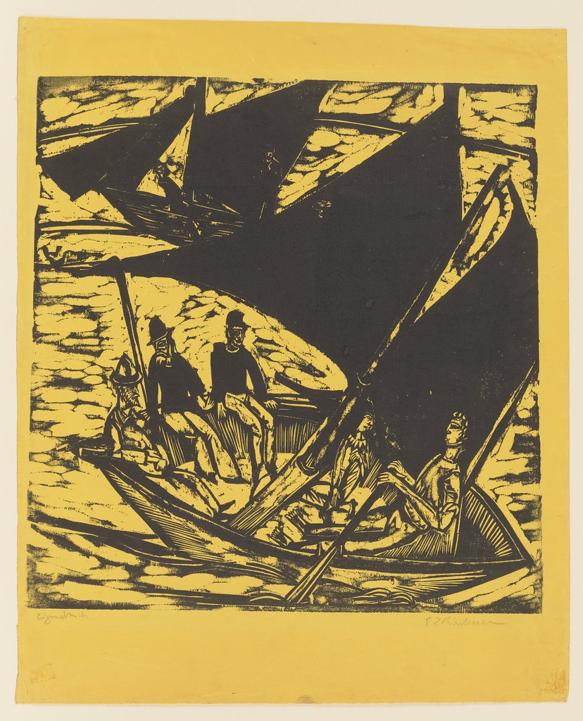 Segelboote bei Fehmarn, Ernst Ludwig Kirchner