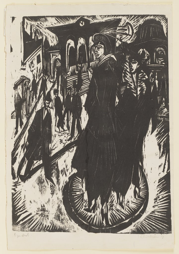 Women on Potsdamer Platz, Ernst Ludwig Kirchner
