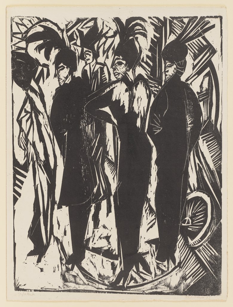 Five Cocottes, Ernst Ludwig Kirchner
