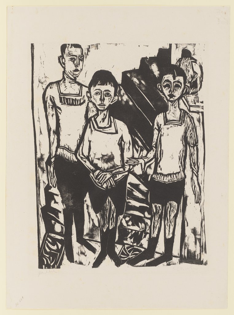 Drei Knaben (Söhne Fehr), Ernst Ludwig Kirchner