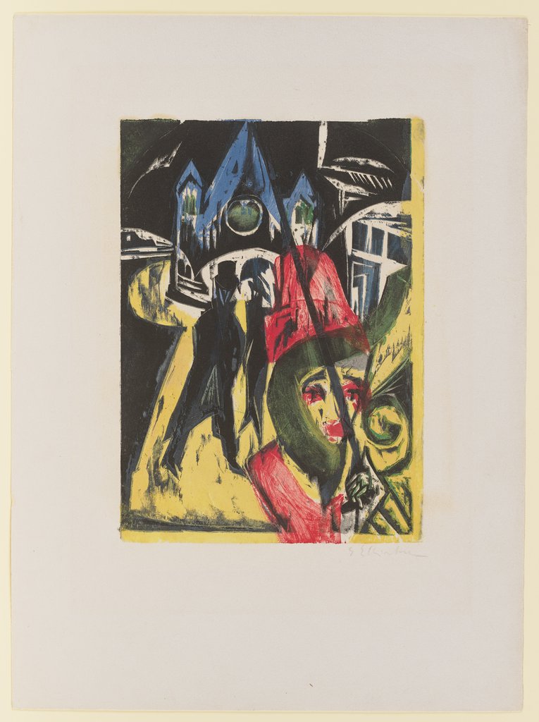 Cocotte on the Street, Ernst Ludwig Kirchner