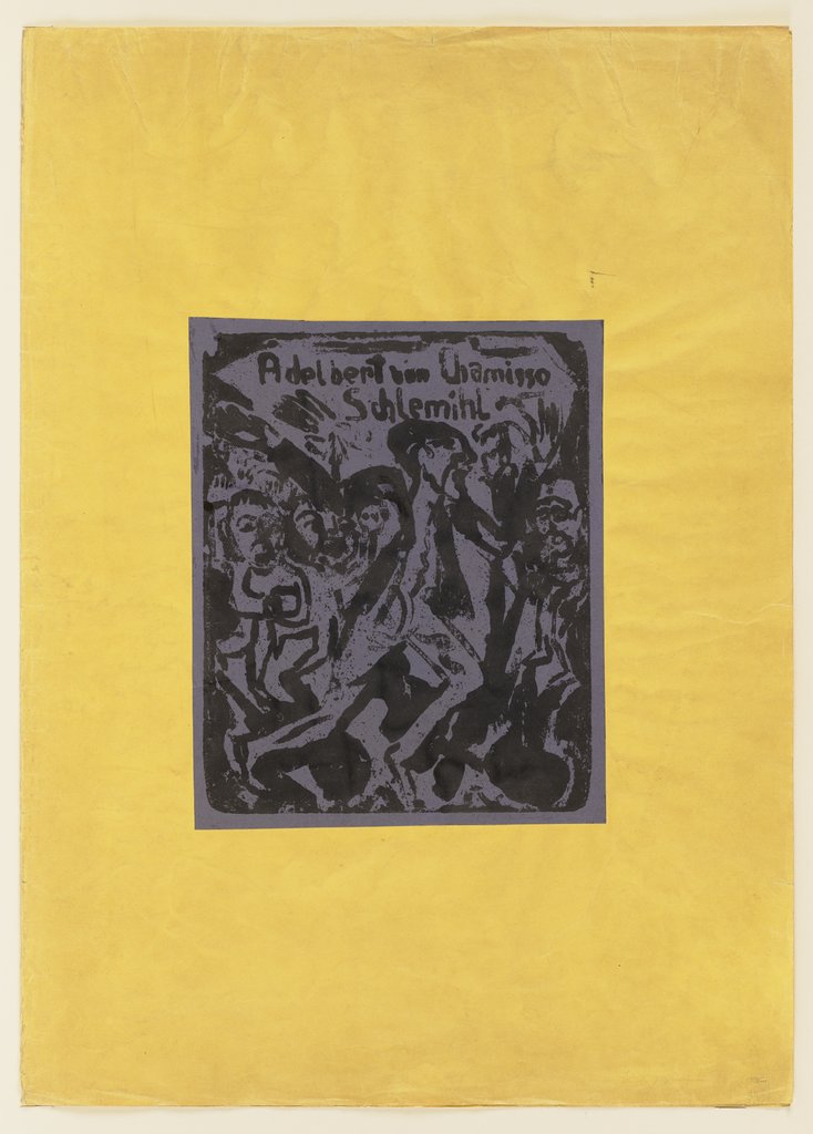 Umschlag zur Holzschnittfolge "Schlemihl", Ernst Ludwig Kirchner
