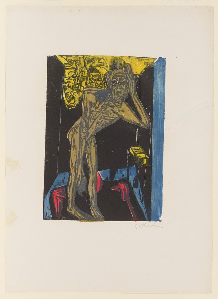 Schlemihl in the Solitude of His Room, Ernst Ludwig Kirchner
