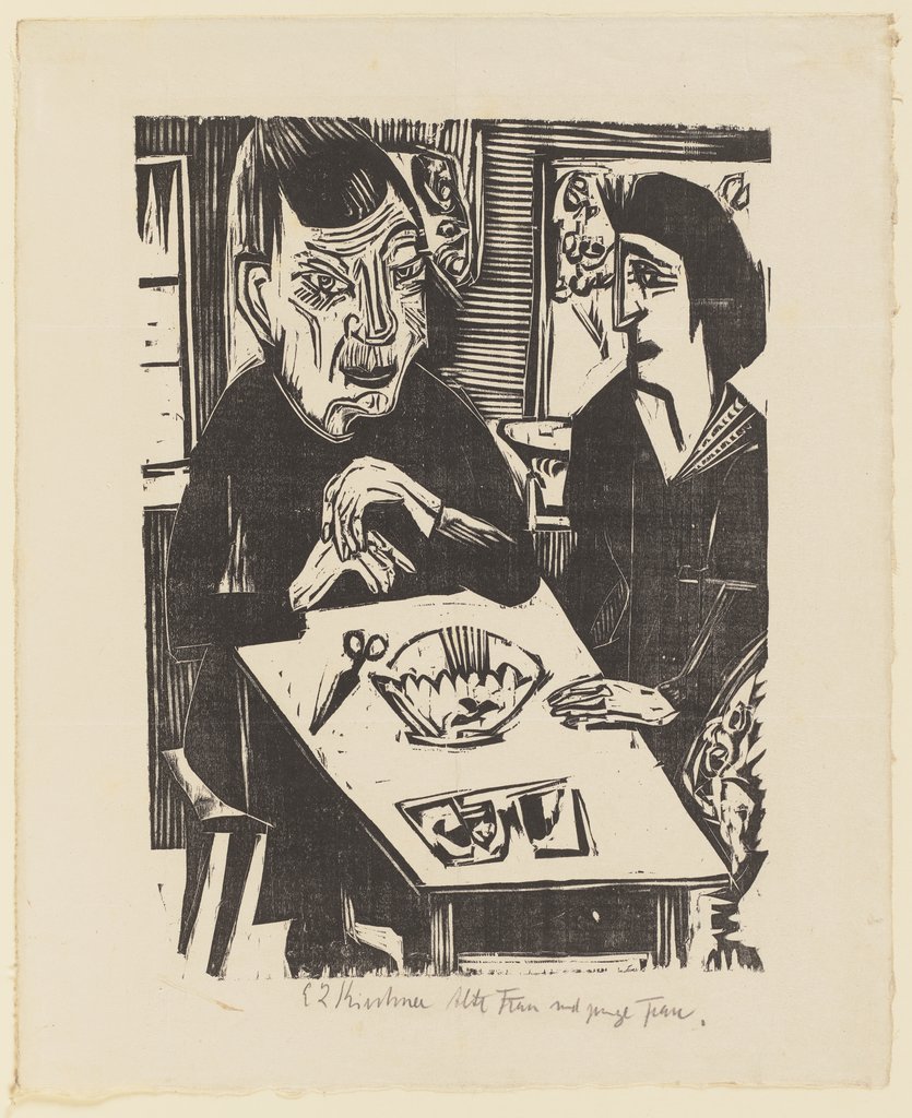 Alte und junge Frau, Ernst Ludwig Kirchner