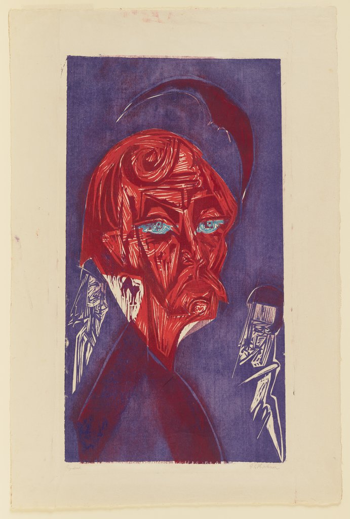 Blonder Maler. – Bildnis Karl Stirner, Ernst Ludwig Kirchner