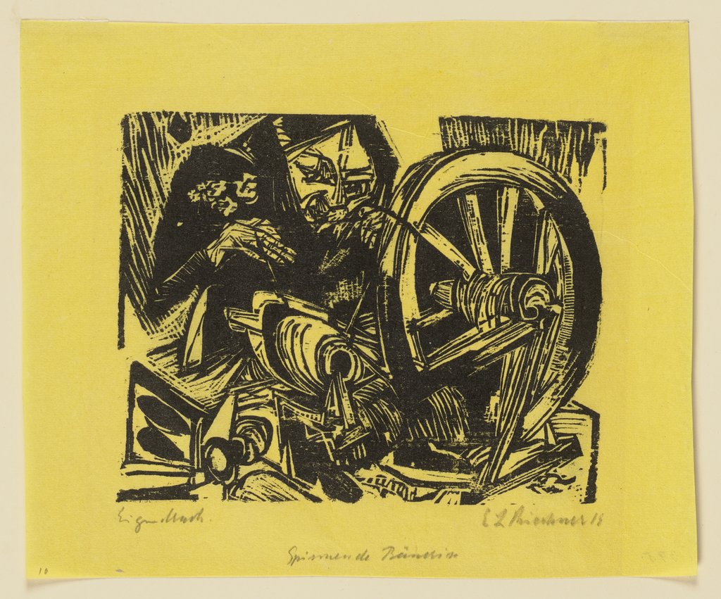 Spinnende Bäuerin, Ernst Ludwig Kirchner