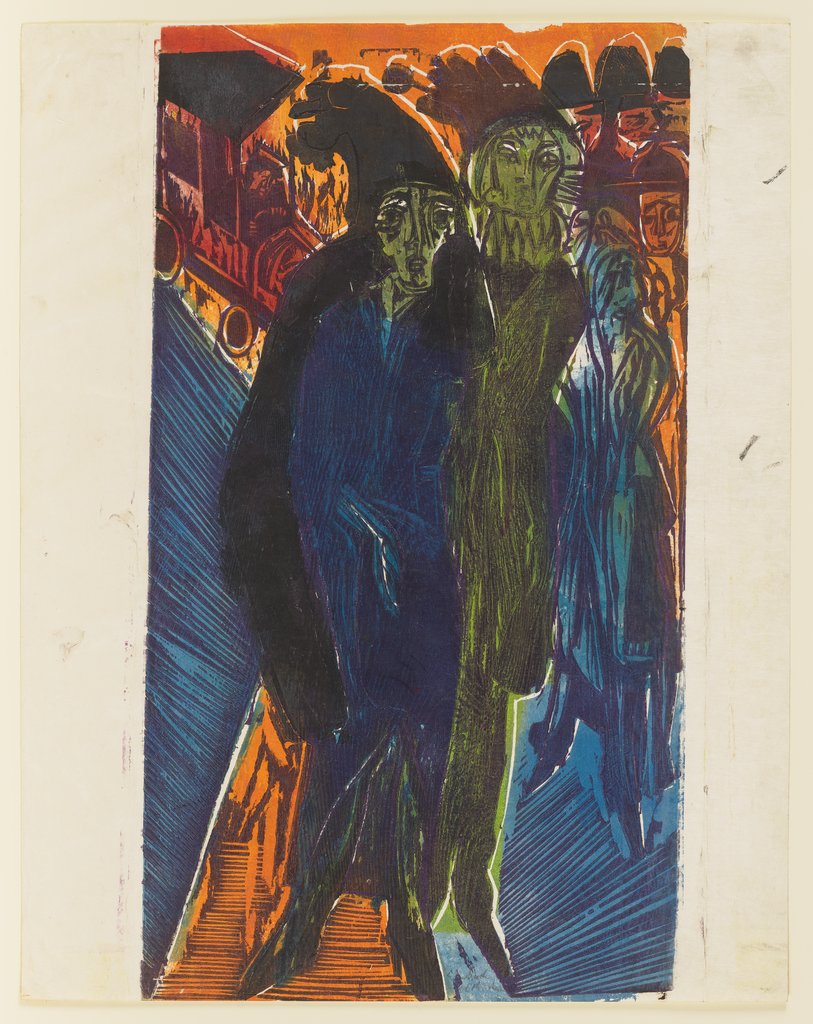 Straßenszene (nach dem Gemälde „Straßenszene“ von 1914), Ernst Ludwig Kirchner