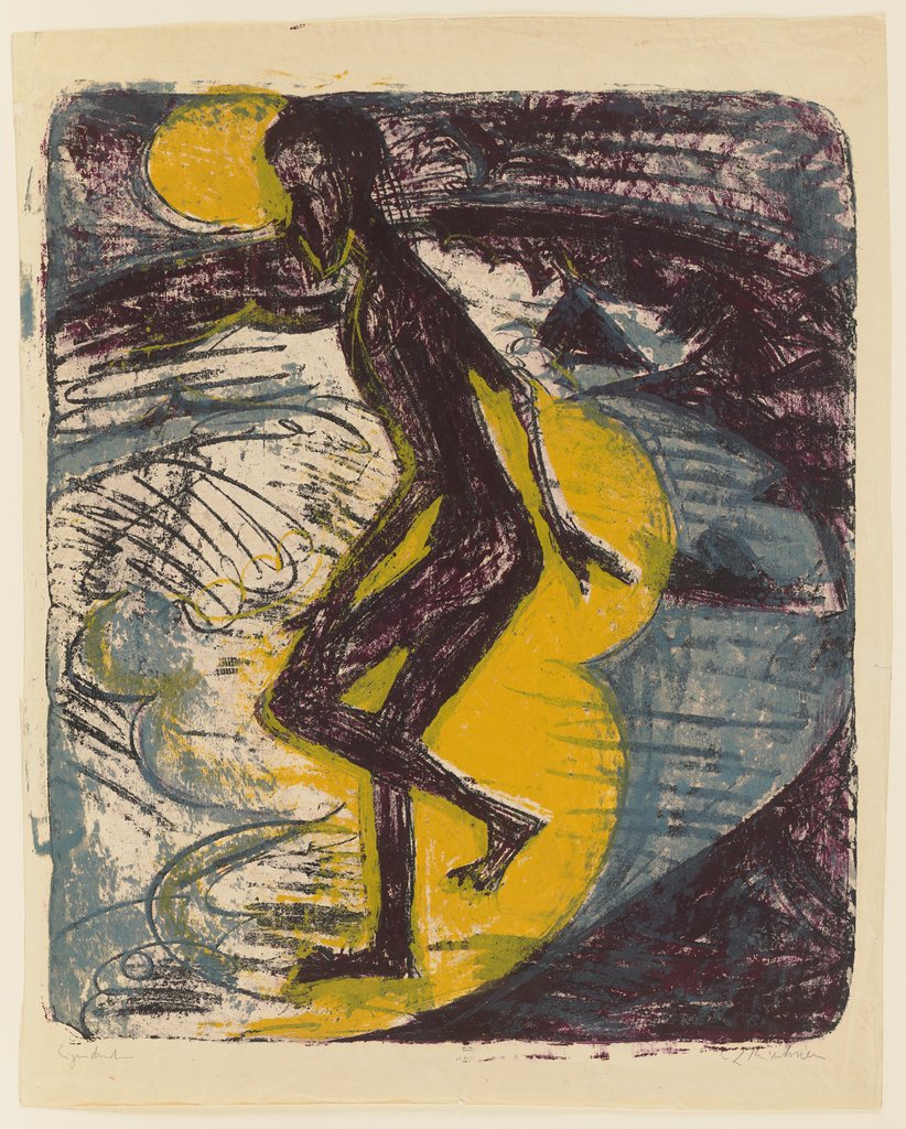 Ins Meer Schreitender (Hans Gewecke), Ernst Ludwig Kirchner