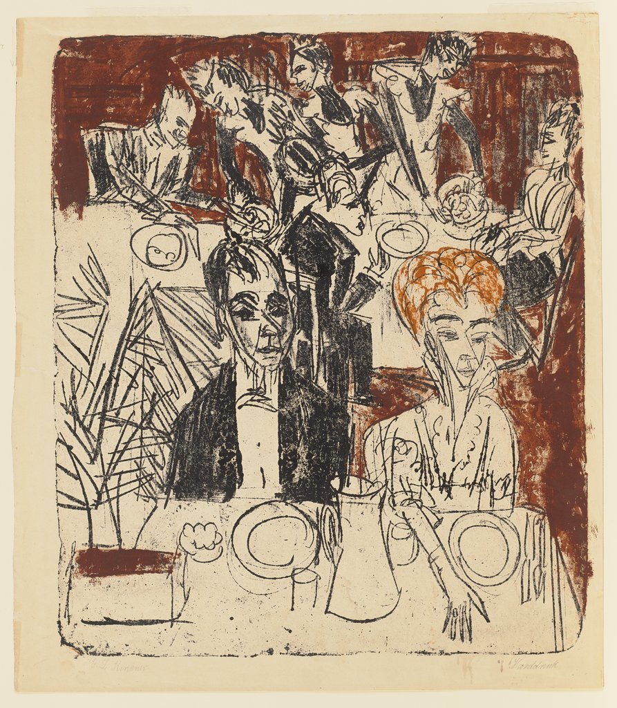 Das Mahl im Sanatorium, Ernst Ludwig Kirchner