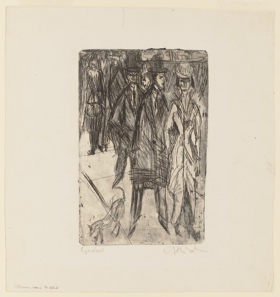 Ansprachen auf der Straße II, Ernst Ludwig Kirchner