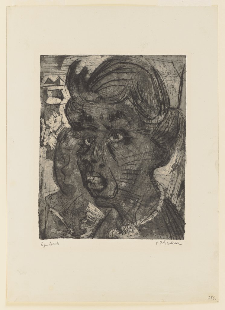 Kopf einer Bäuerin (Fr. Schmid), Ernst Ludwig Kirchner