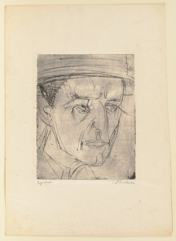 Kopf Dr. E. Grisebach, Ernst Ludwig Kirchner