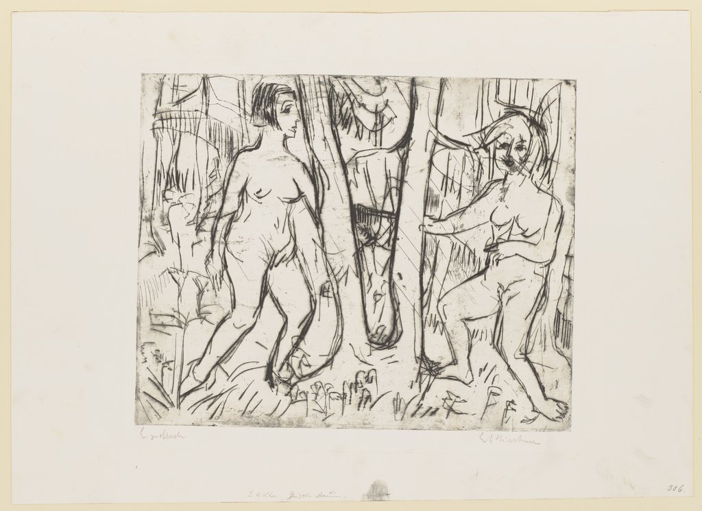Im Walde spielende Mädchen, Ernst Ludwig Kirchner