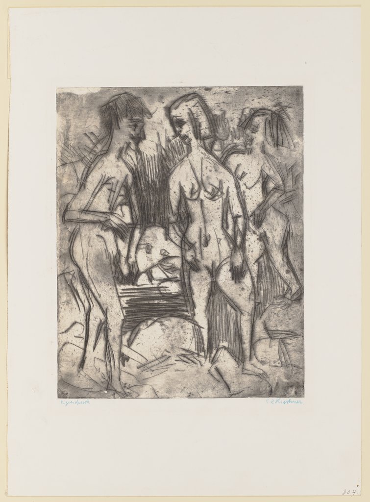 Badende im Bach, Ernst Ludwig Kirchner