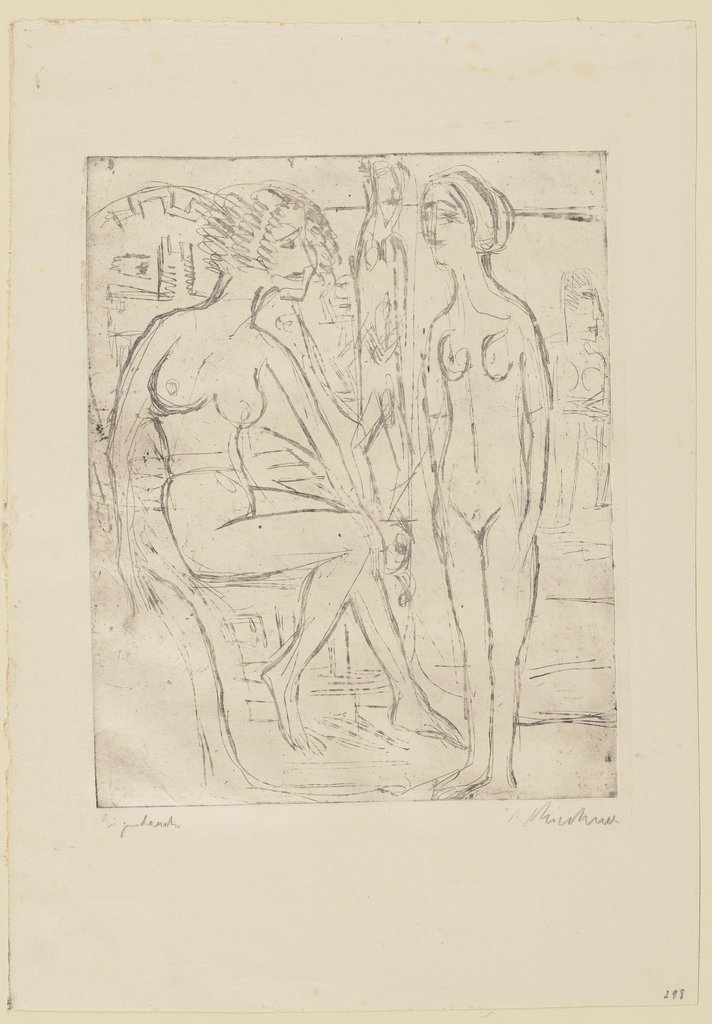 Zwei nackte Mädchen, Ernst Ludwig Kirchner