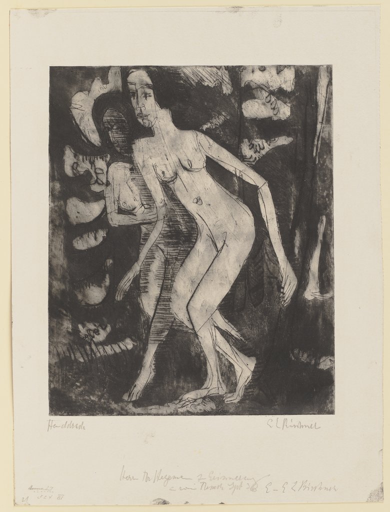 Laufende Mädchen im Walde, Ernst Ludwig Kirchner