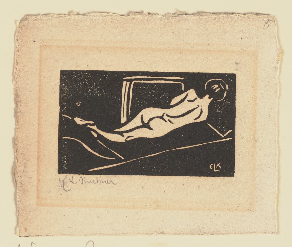 Reclining Nude from the Back, Ernst Ludwig Kirchner