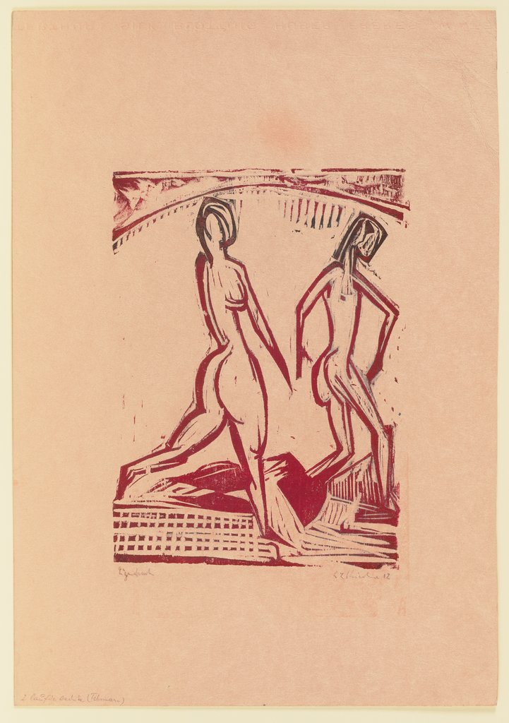 Two Girls Bathing, Ernst Ludwig Kirchner