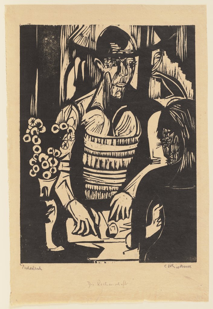 Zeichnender Maler (Selbstportrait), Ernst Ludwig Kirchner