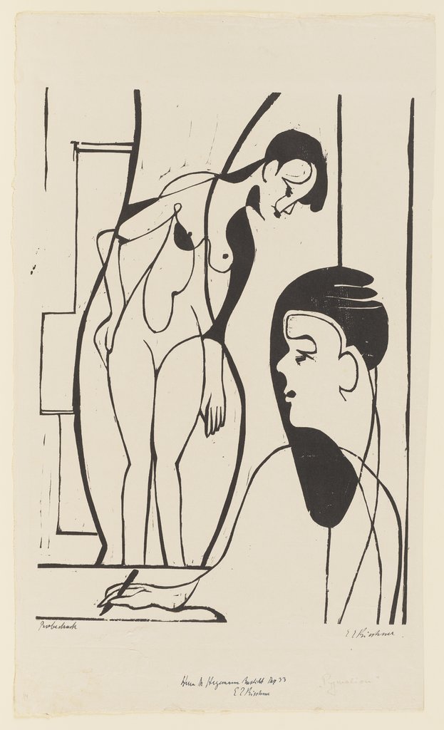 Künstler und Modell, Ernst Ludwig Kirchner