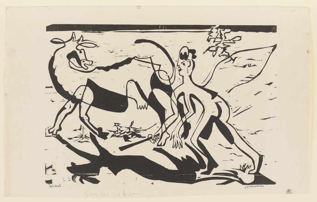 Wilde Kuh und Hirt, Ernst Ludwig Kirchner