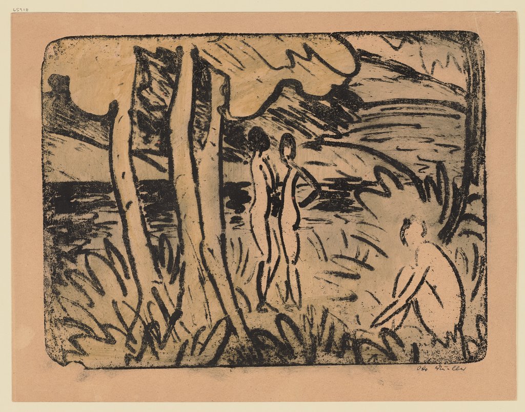 Drei Mädchen im Wald, Otto Mueller