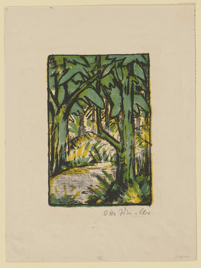 Waldlandschaft, Otto Mueller