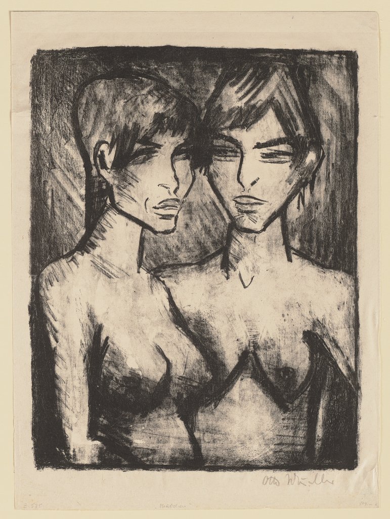 Zwei Mädchen – Halbakte, Otto Mueller