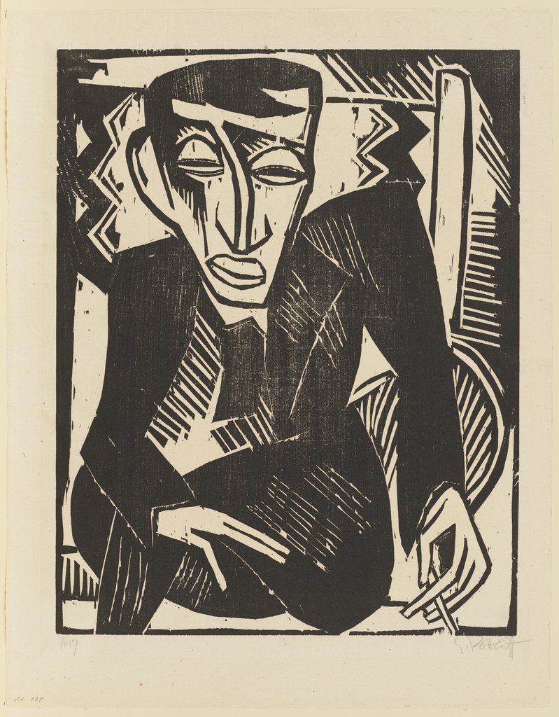 Bildnis G. (Simon Guttmann), Karl Schmidt-Rottluff