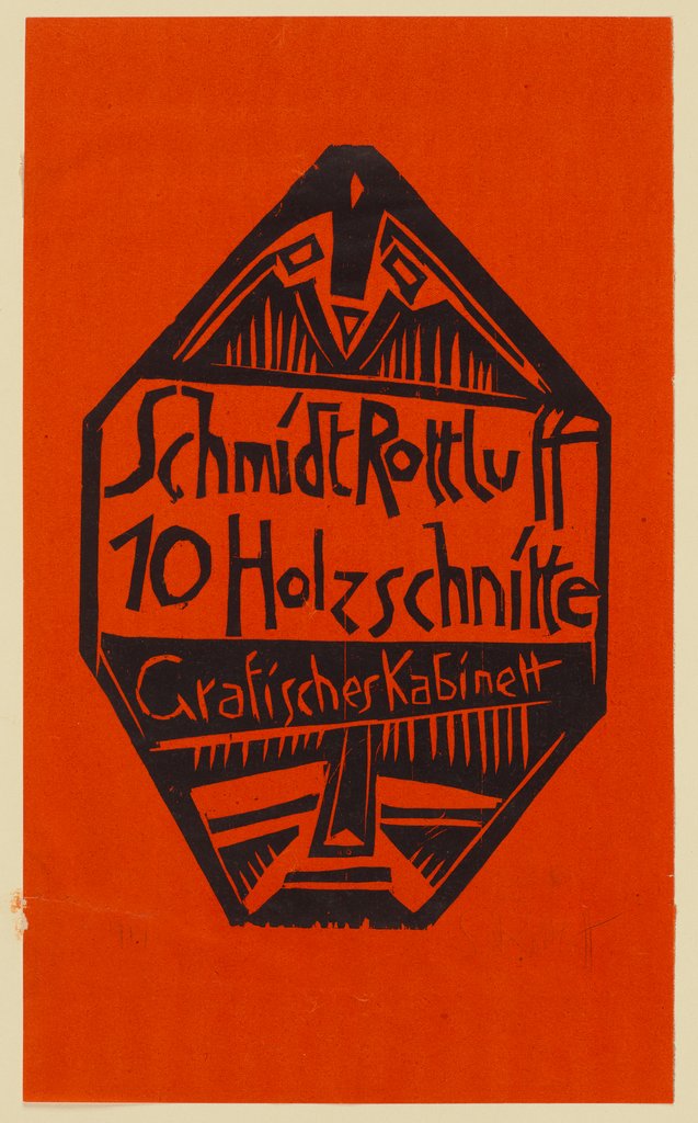 Schmidt-Rottluff, 10 Holzschnitte, Grafisches Kabinett (Titel), Karl Schmidt-Rottluff